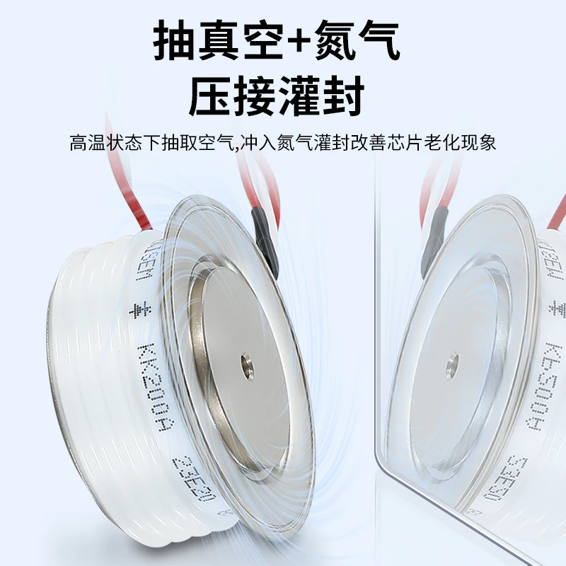 Fast and medium frequency thyristor KK/KA/KG high power convex thyristor flat plate fast thyristor