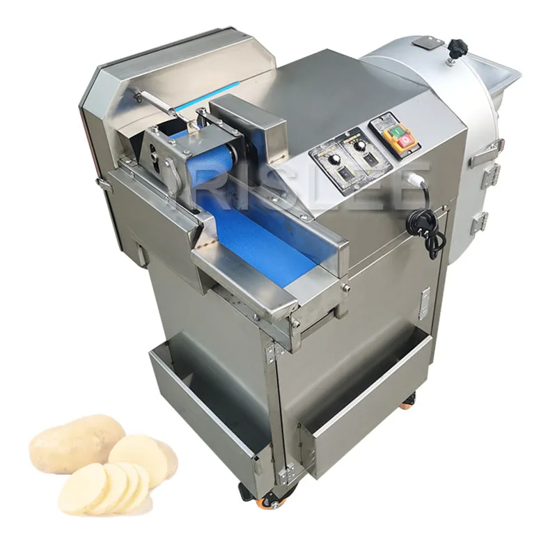 Commercial Electric Fruit Vegetable Slicer  Potato Radish Lemon Slicing Machine Vegetable Cutter