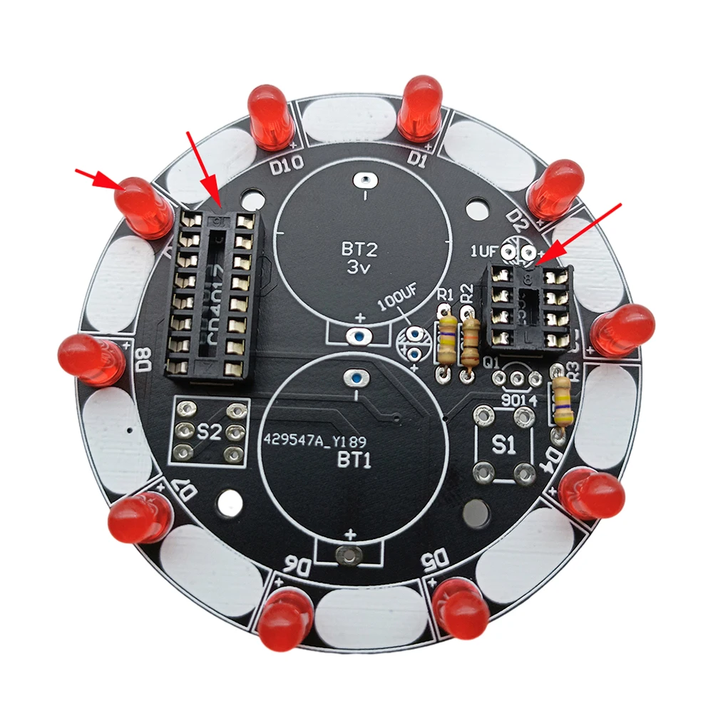 Electronic Wheel of Fortune DIY Lucky Rotary LED Light 6V Round Lucky Spin Electronic Turntable for Festive Celebration