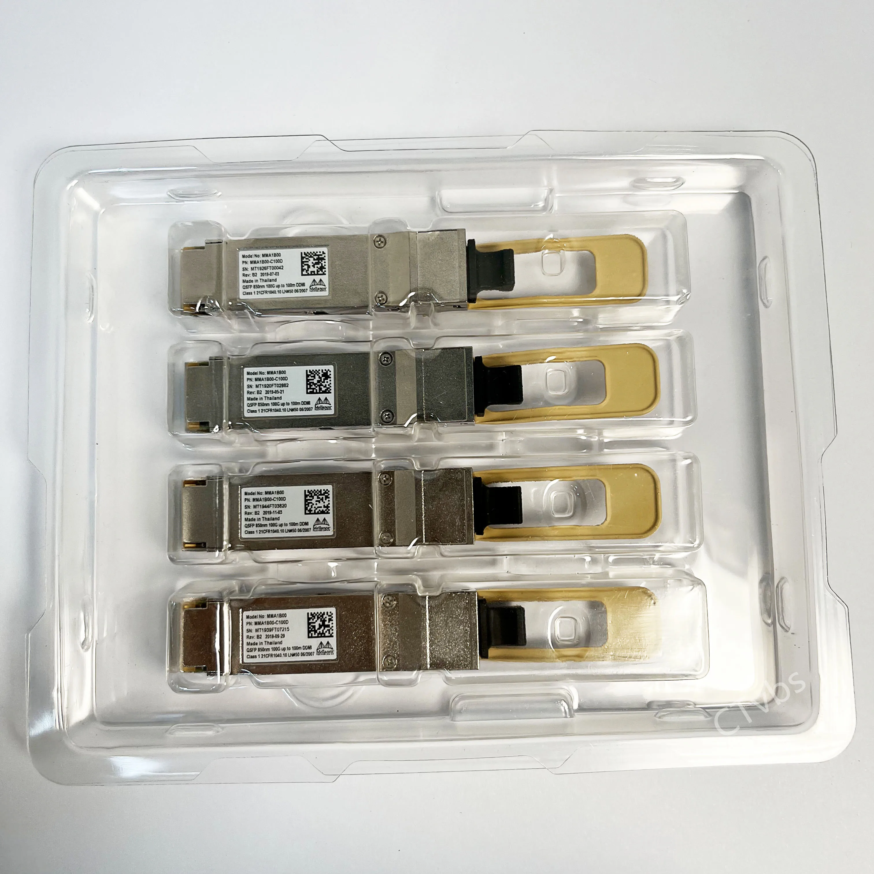 

MMA1B00-C100D Mellanox 100GbE QSFP28 MMF SR4 Transceiver Fast Shipping