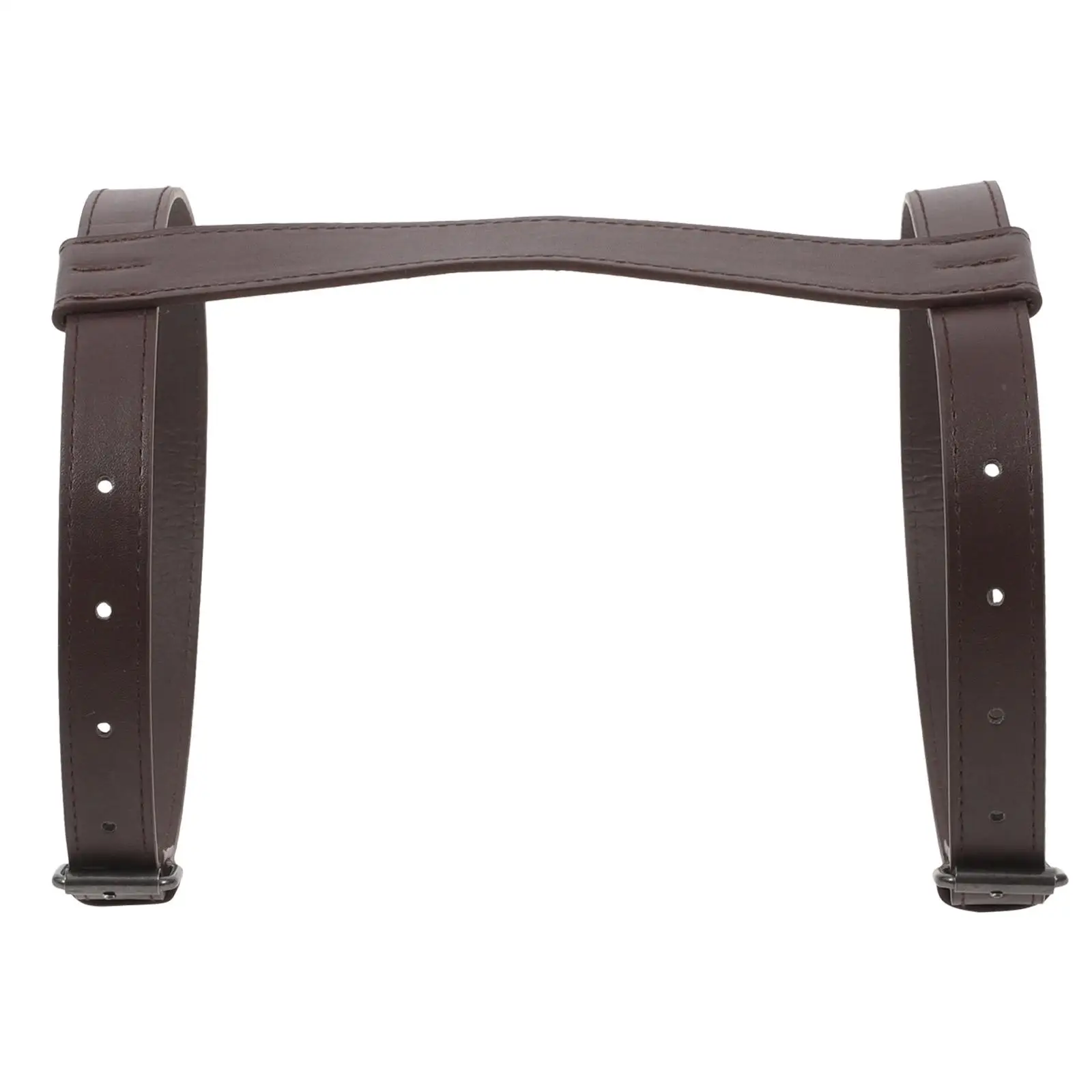 

2Pcs Brown Pu Carrying Strap For Picnic Mat Blanket Roll Bedroll Camping Travel Rug Yoga Band Outdoor Resistance Bands