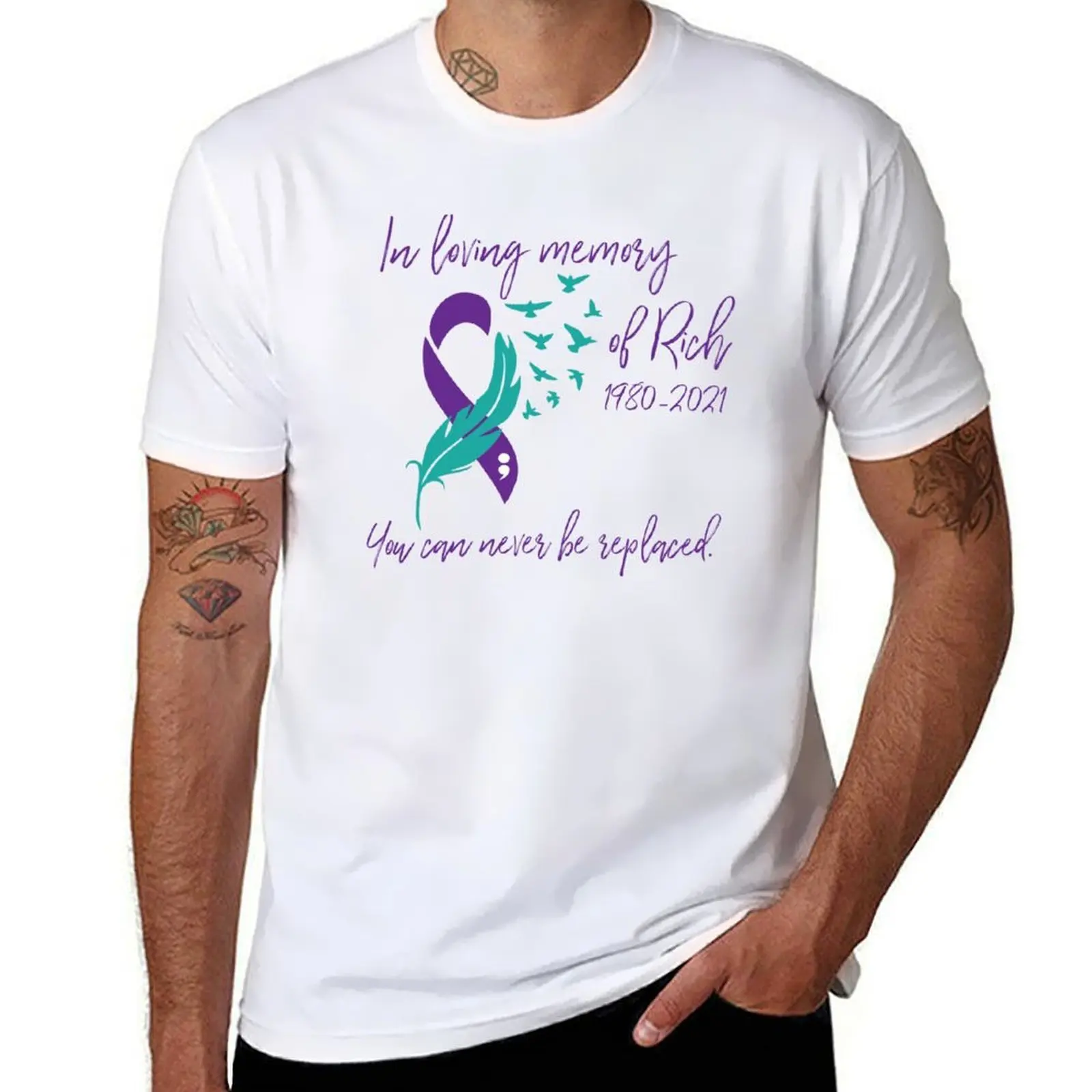 

In Memory of Rich T-Shirt t shirts for man graphic funny t shirts designer T-Shirt