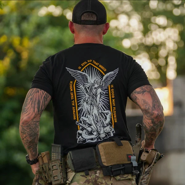 Saint Military Combat Outdoor Sports Leisure T-Shirt Men's and Women's Luxury Brand Top