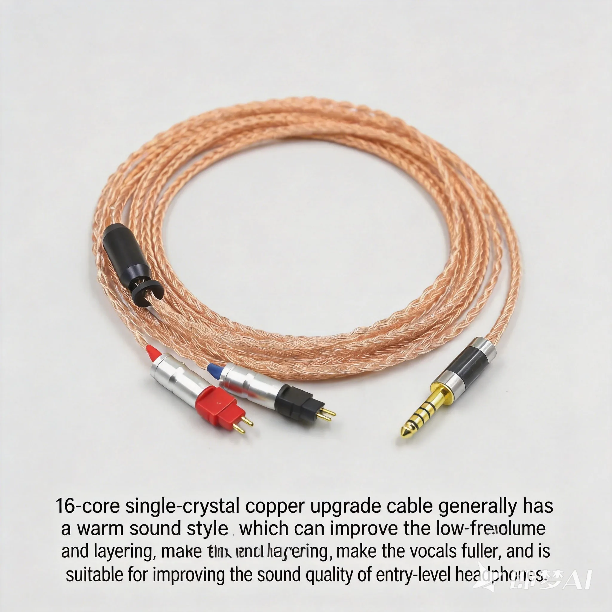 16 Core Upgrade 4.4mm 6.5 xlr 3.5 Stereo Copper Graphene  Earphone Cable For Sennheiser HD580 HD600 HD650 HD25 HD660S HD565