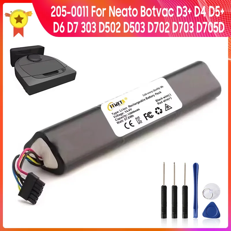 

Sweeper Battery 205-0011 For Neato Botvac D7 D4 D3 D6 D5 Sweeping robot Replacement Battery 4200mAh