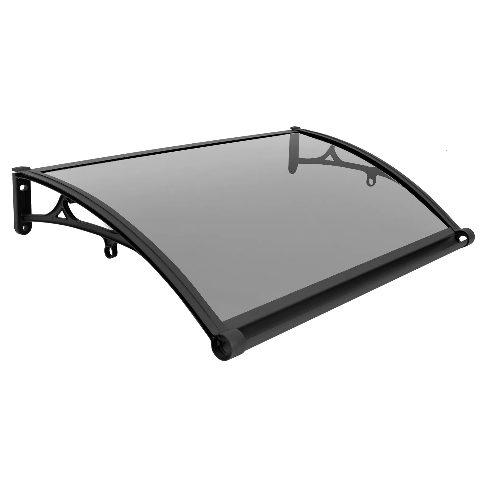 Black+Gray Door Awning Canopy With English Manual - Complete Installation Accessories, Prevents Rain/Snow/Sun Damage image 6