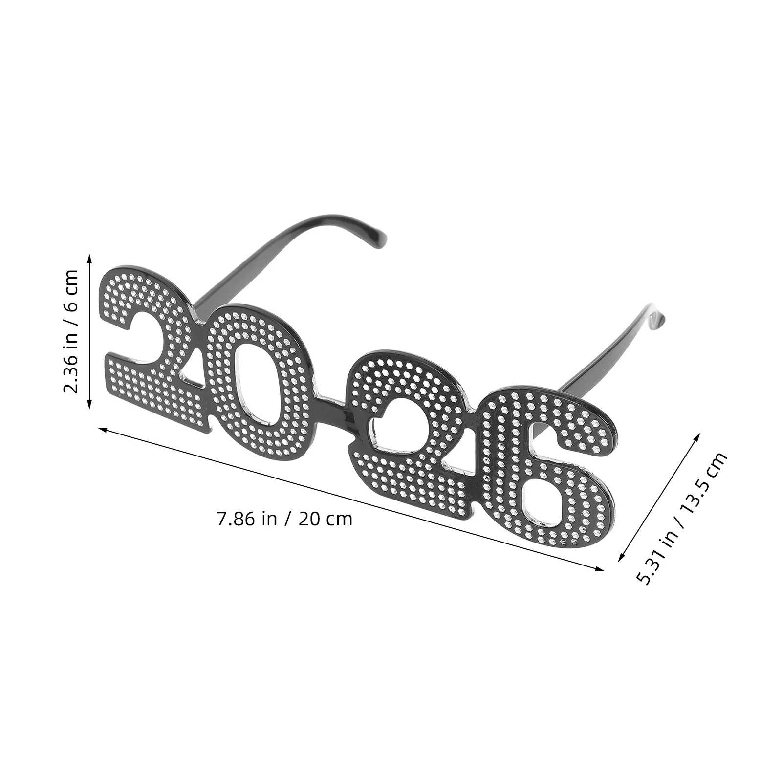 Lunettes à chiffres brillants pour le nouvel an 2026, 4 pièces, pour les fêtes Nye, accessoires Photo amusants pour les réunions de famille et d'amis