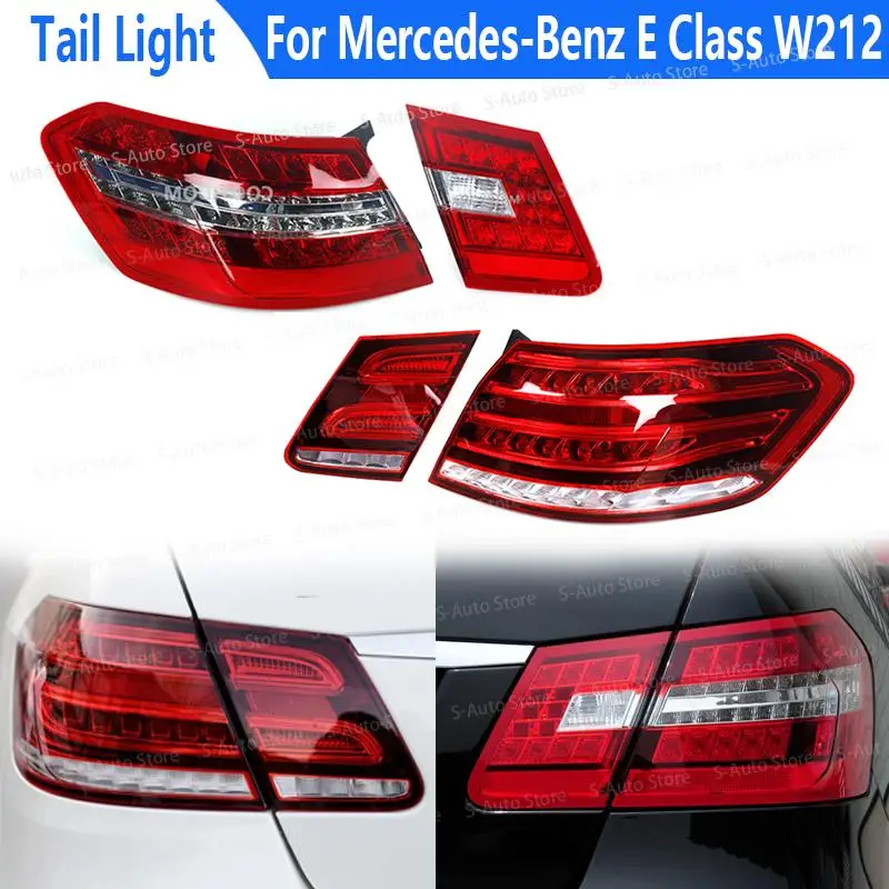 For Mercedes-Benz E Class W212 2009-2016 Sedan Car Taillamp Turn Signal Brake Light LED Tail Lights Assembly Car Accessories