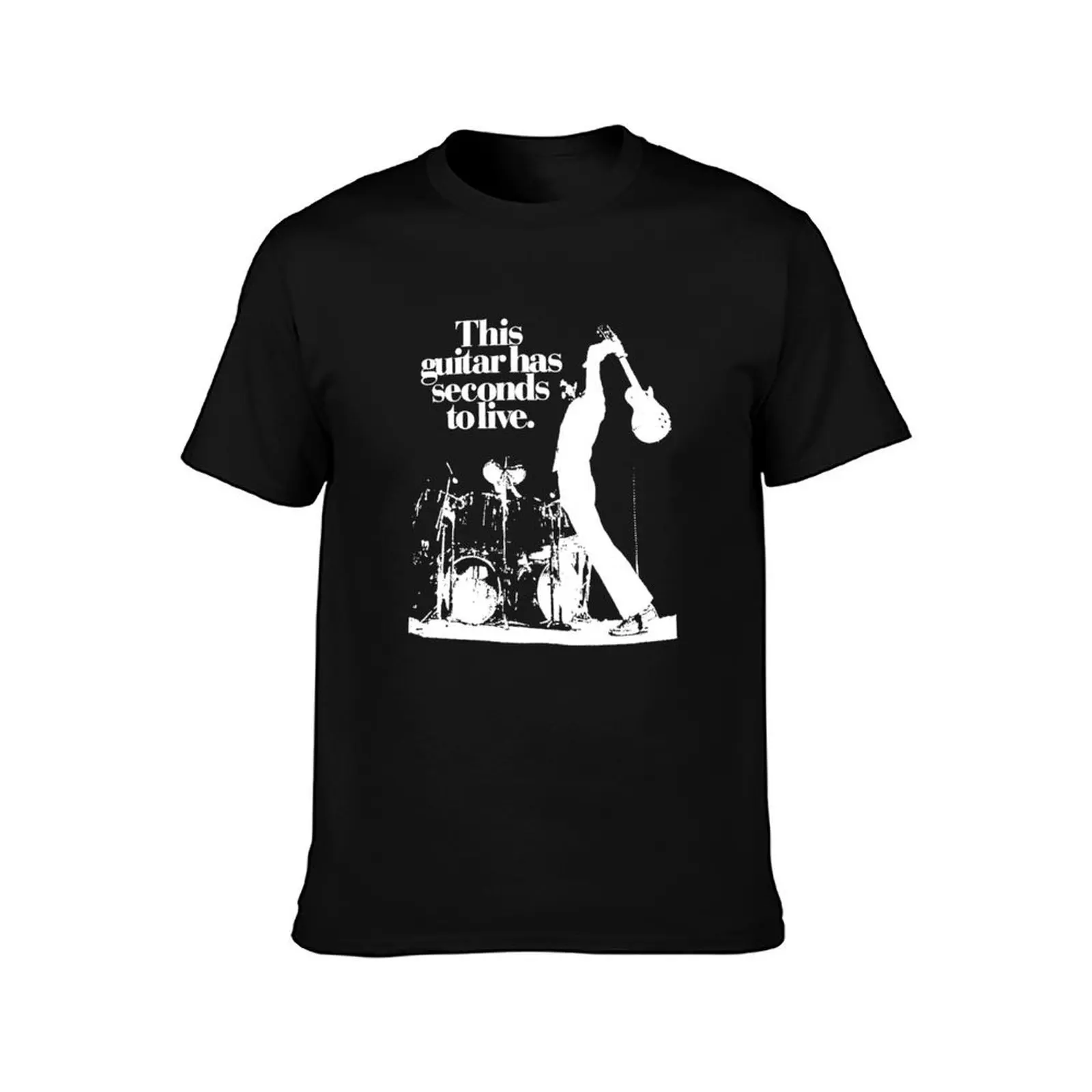Pete Townshend The Who This guitar has seconds to live Rock Music legend Guitar T-Shirt Summer Casual Loose T-Shirt
