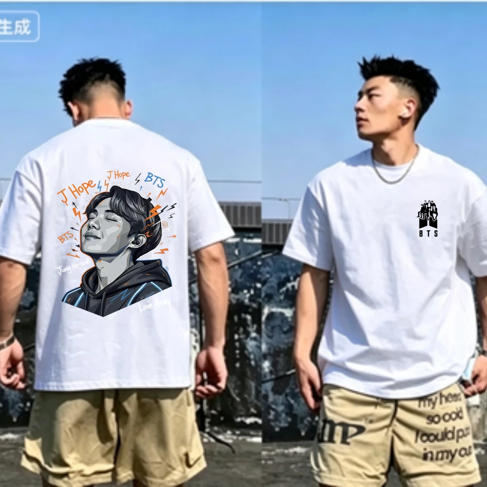 

Fashion Kpop BTS World Tour Fans Family Matching Short Sleeve T-shirt