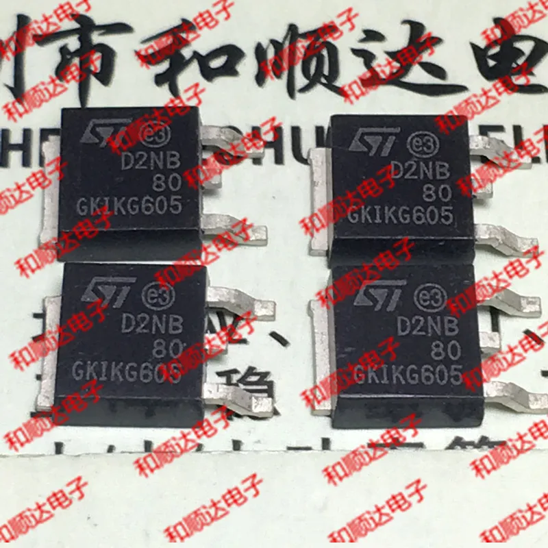 Original New / 5pcs / STD2NB80 D2NB80  TO-252 800V 1.9A convert integrated circuits In stock