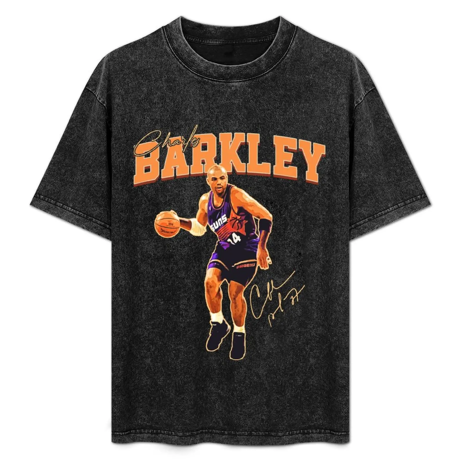 Футболка Charles Barkley Chuck Basketball в винтажном стиле 80-х и 90-х годов в стиле рэп, мягкая базовая хлопковая футболка с короткими рукавами