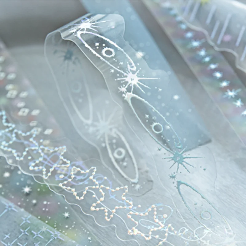 ملصقات مستر بيبر مطلية بالفضة 20 ورقة/عبوة: ملصقات نيزك للزوار من الخارج السماء، ديكور كتيبات المنزل #1