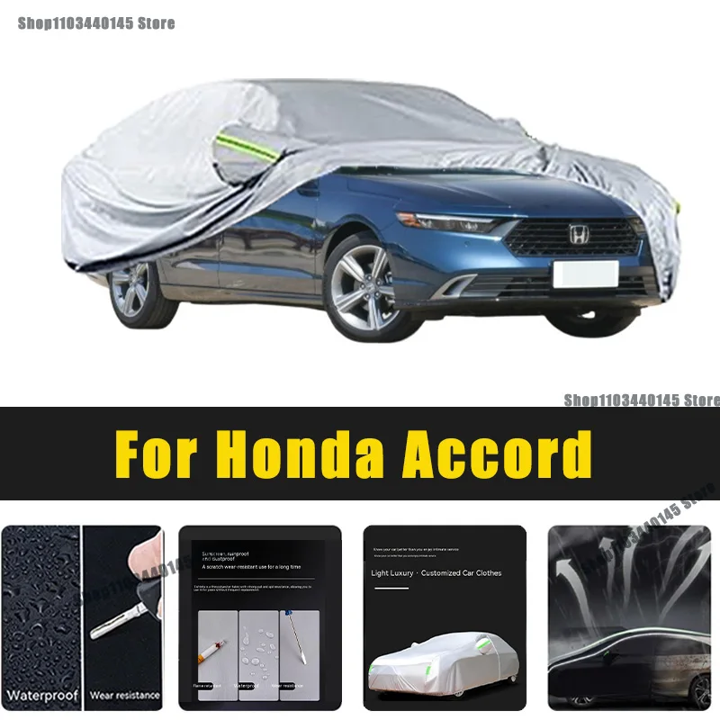 Full Car Covers Outdoor Sun UV Protection Dust Rain Snow Oxford cover Protective For Honda Accord Accessories