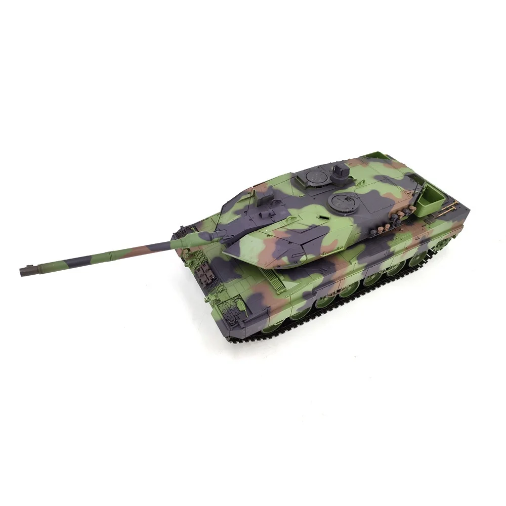 รถถังรบหลักโลหะ 2A6 รุ่นใหม่ ของเล่นบังคับวิทยุแบบออฟโรด พร้อมเอฟเฟกต์ควัน-โมเดลทหารสำหรับนักสะสม