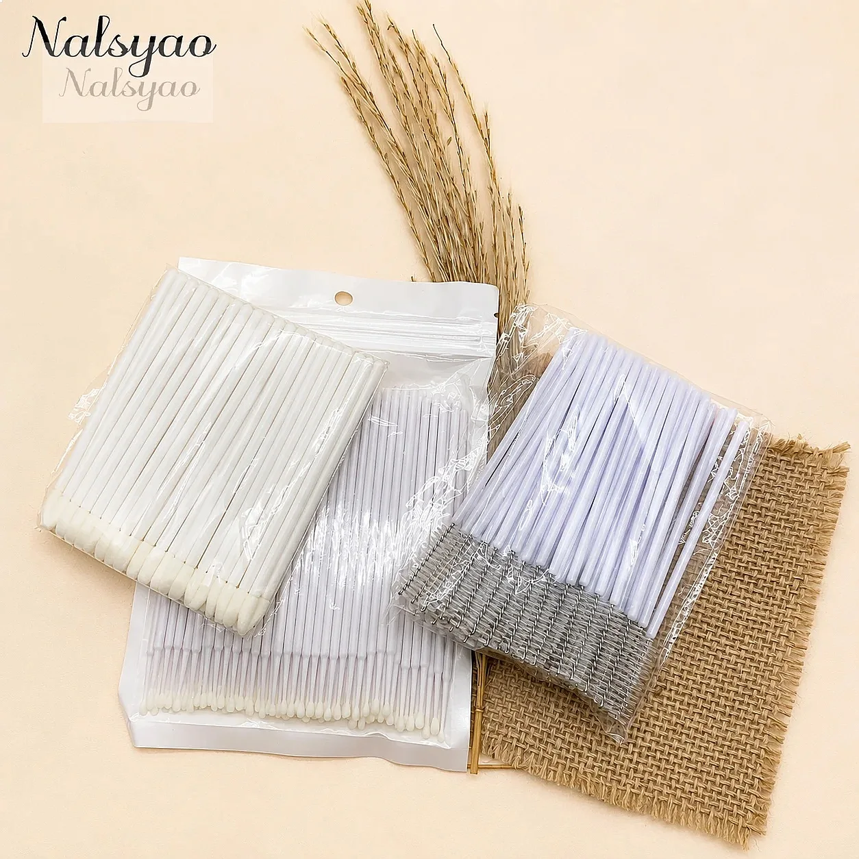 200pcs Micro Brush Eyelash Extension Removal Cotton Lipline Brush Professional Lash for Eyelash Extension