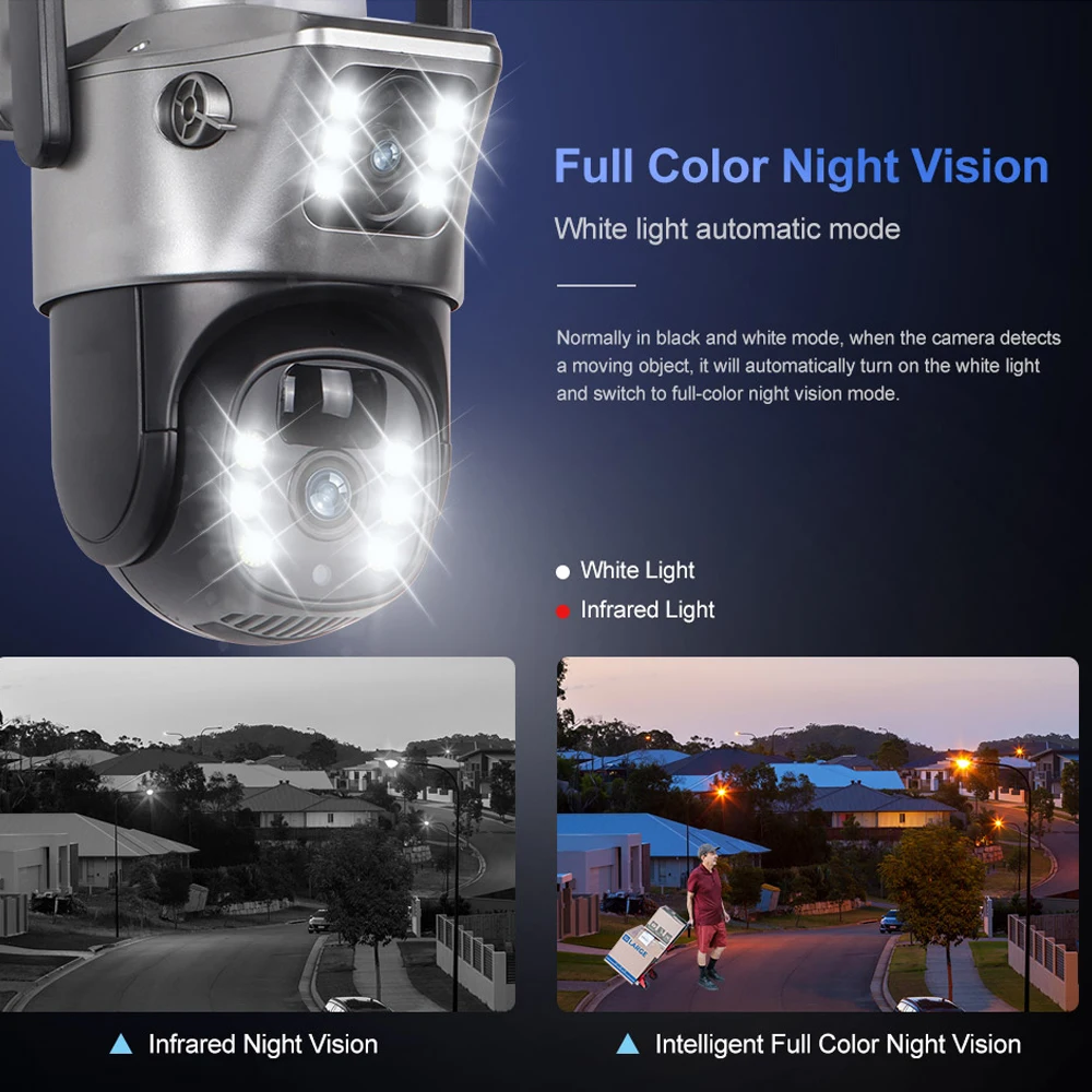 4G 8MP Solar CCTV Dual Lens Outdoor Surveillance Camera PIR Human Detection Waterproof V380 Pro Webcam Built-in Battery Monitor image 4