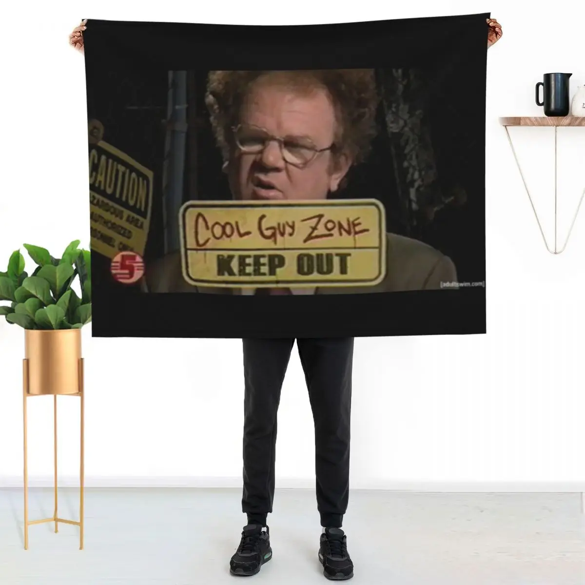 dr steve brule cool guy zone Throw Blanket Faux Fur Soft Warm Blanket for Bed
