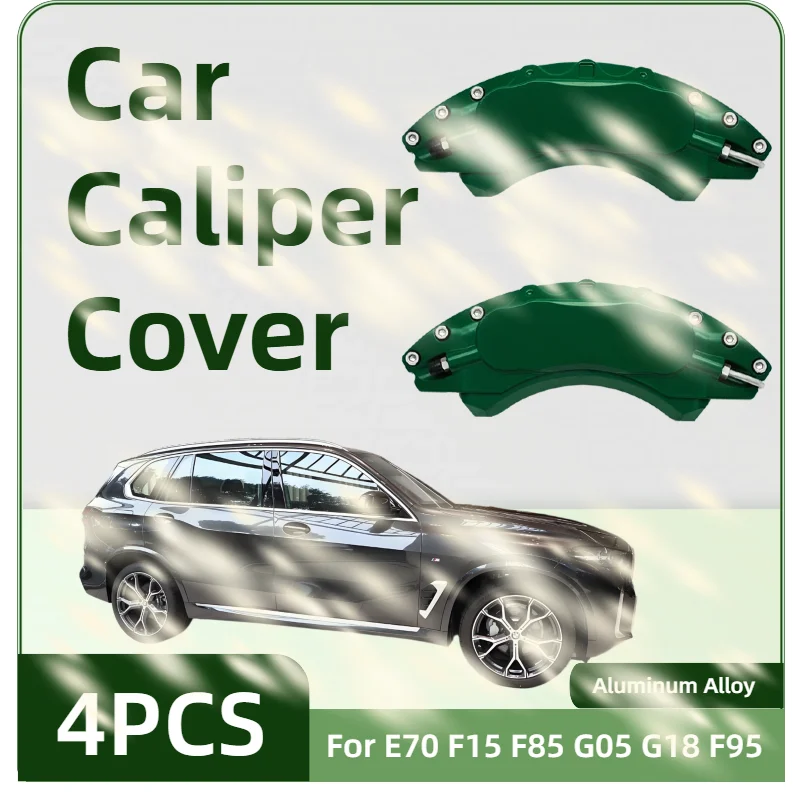 For BMW E70 F15 F85 G05 G18 F95 Car Brake Caliper Cover Aluminum Alloy Metal Kit Fit Rim 19
