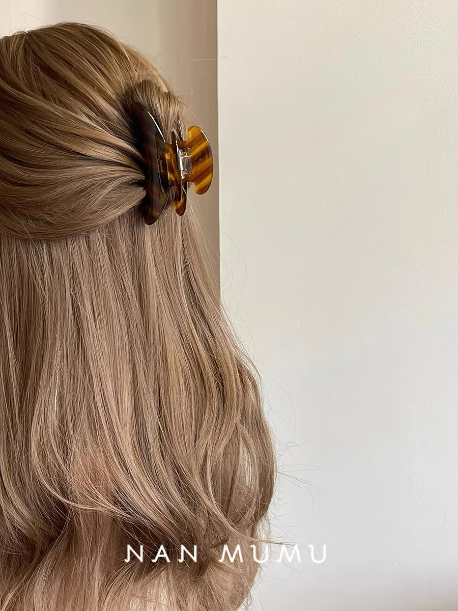 Nieuwe Retro Koreaanse Acetaat Haarklauw Grote Krab Haarspeldjes Shark Clip Eenvoudige Haarspeld Mode Haaraccessoires voor Vrouw Meisjes