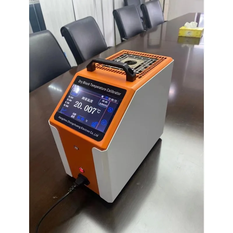 ET3820 Upgraded Dry Block Calibrator Temperature Calibrator -45C-660C with 6.2 Inch Color Touch Screen Portable Dry Body Furnace
