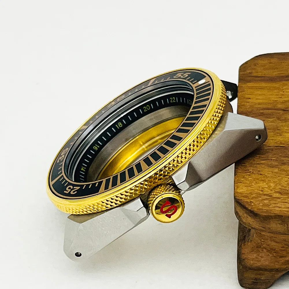 Mod SRPB Samurai Watch Case NH35 NH35 Case Fit For 7s26 NH34 NH35 NH36 Movement Transparent Back cover Samurai Watch Case