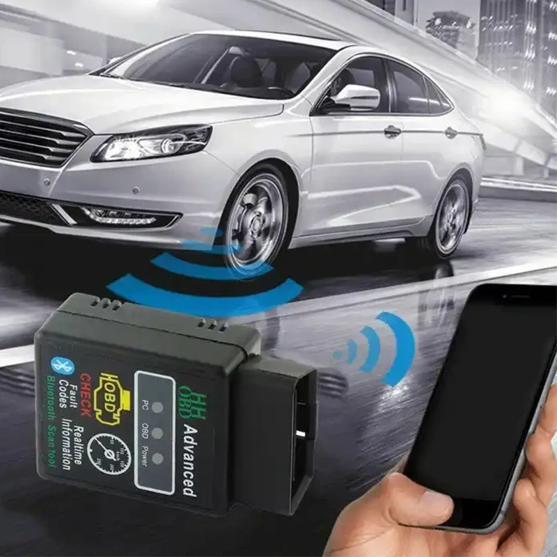 Bluetooth-Compatible Car OBD2 Scanner Elm327 V1.5 Code Reader Diagnostic Tool Diagnosis Scanner for Android IOS Windows