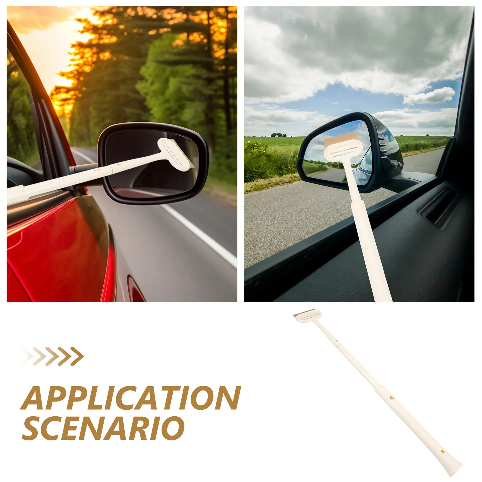 Glass Wiper Cars Automotive Retractable Windshield Squeegee for Windows Scraper Abs Mirror