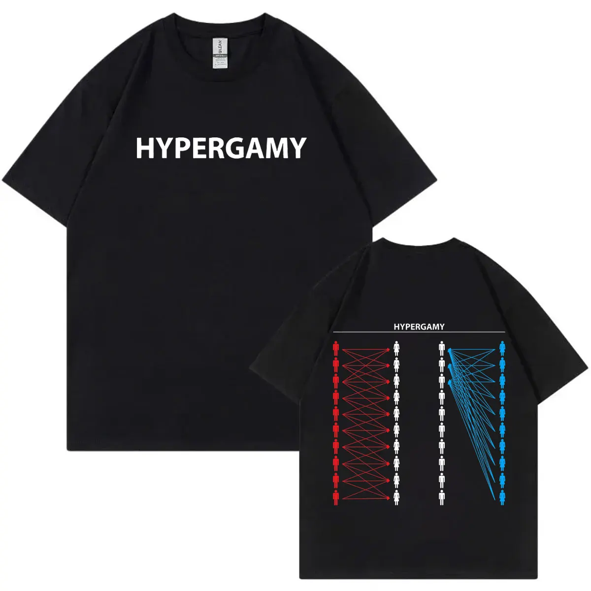 Hypergamy Funny Meme T-shirts Men Women Fashion Vintage Short Sleeve T Shirt High Quality Cotton Oversized T Shirt Streetwear