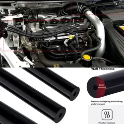 1Meter Blue Black 3mm Thickness Car Vacuum Silicone Hose Universal Inner Diameter 3/5/4/6/8/10/12/14mm Racing Line Pipe Tube