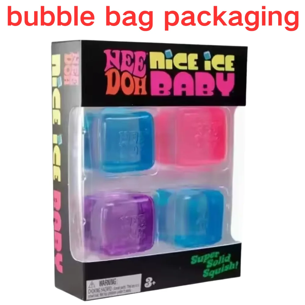 Super Squish Squishy Spielzeug Schylling NeeDoh Nice Cube Sensorisches Stressabbau- und Anti-Angst-Quetschspielzeug