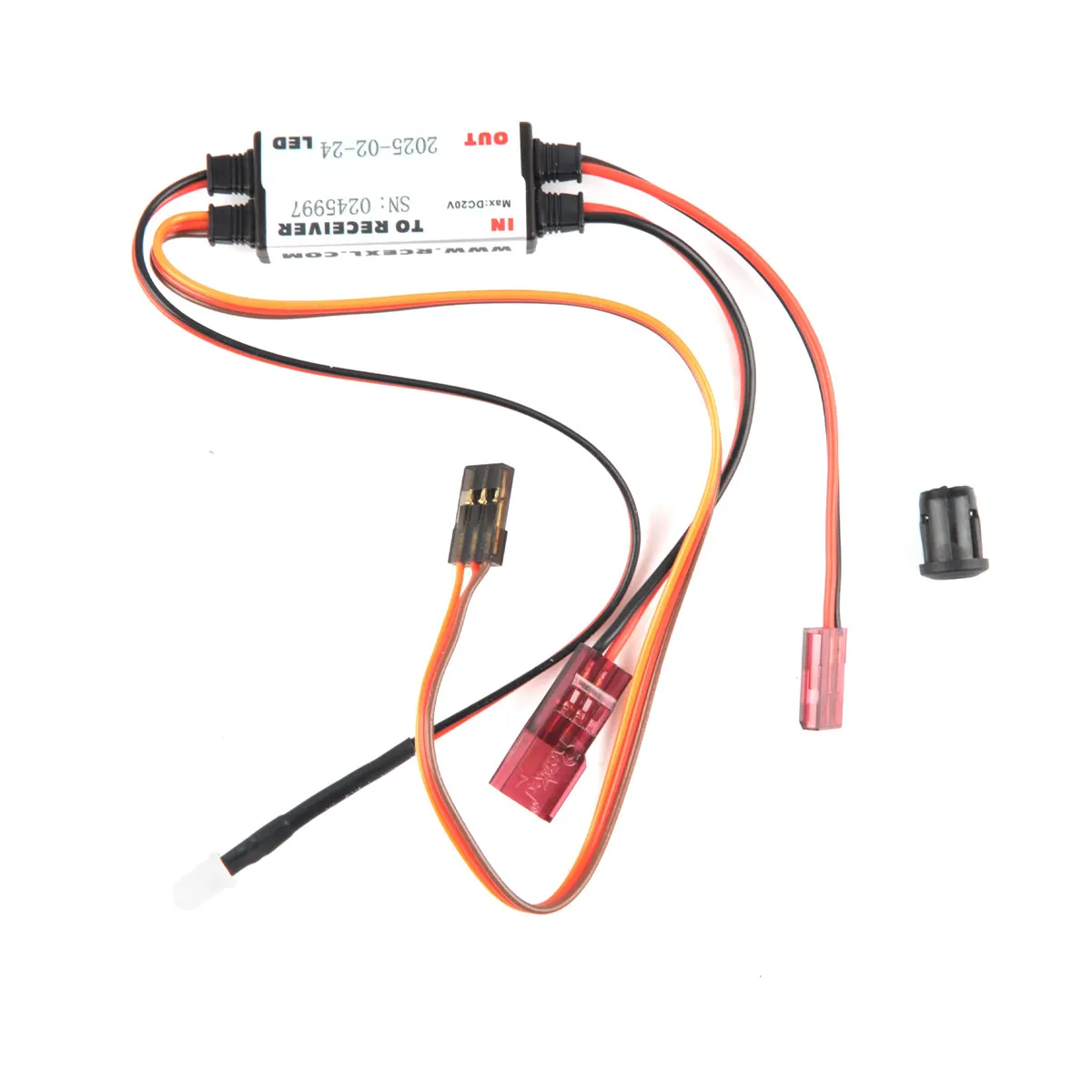 RCEXL Opto 킬 스위치(후타바 플러그 포함) - DLE/DLA RC 비행기 안전 차단 시스템용 가스 엔진 점화 차단