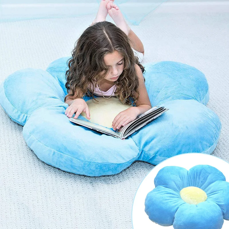 

Flower Plush Seat Cushion Throw Pillow Soft Cartoon Office Living Bedroom Decor Pillows Mat Sofa Cushions Birthday Gifts for Kid