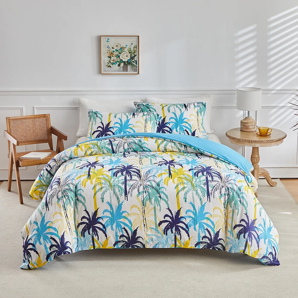 Duvet Cover Bedding Set Twin Full Queen King Size 135x200 Quilt Cover 240x220 Double Single Coconut Tree Bed Linen 200x200