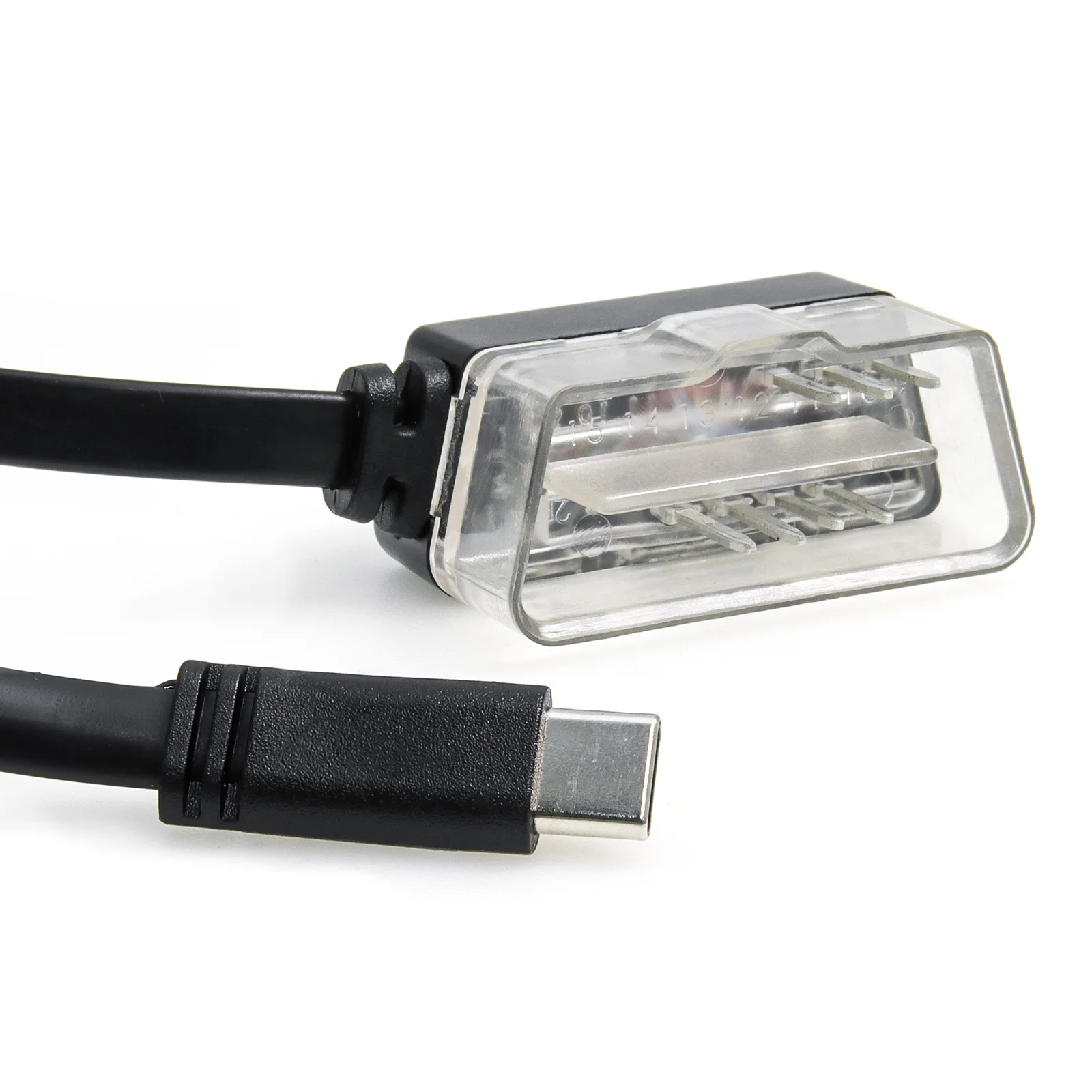 P10-Pro/P24 Car Head Up Display Cable Obd2 Cable Wire Type-C Connecting Line Auto Speedmeter Cable view 6