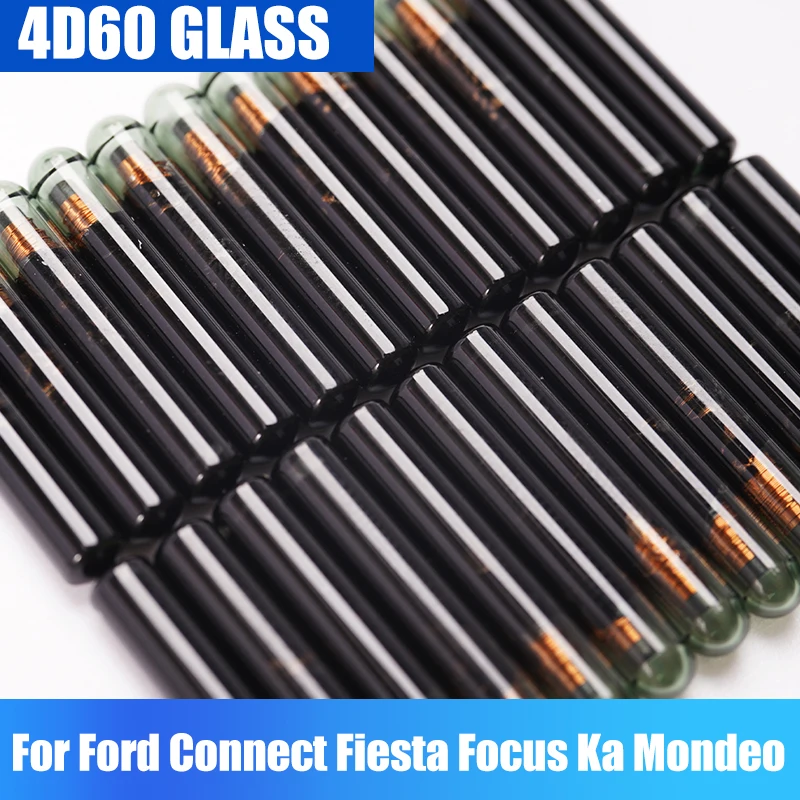 

10 PCS/LOT 4D60 Big Glass Chip Car Key Chip 4D ID60 Glass Transponder Chip For Ford Connect Fiesta Focus Ka Mondeo