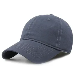 Big Head Men Baseball Cap Big Size Soft Plain Caps Adjustable Spring Summer High Quality 10 Colors