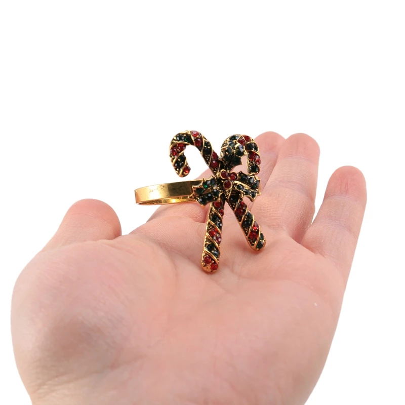 Anéis De Porta-Guardanapo De Natal, Decoração De Mesa, Banquete De Jantar De Festa, Natal, 8Pcs