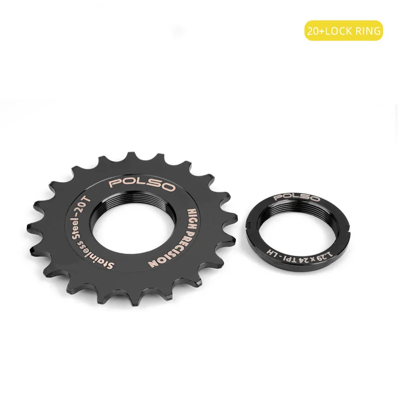 

POLSO FC003 Черное масло, нержавеющая сталь 12T/13T/14T/15T/16T/17T/18T/19T/20T, зубчатая звездочка с фиксированной шестерней