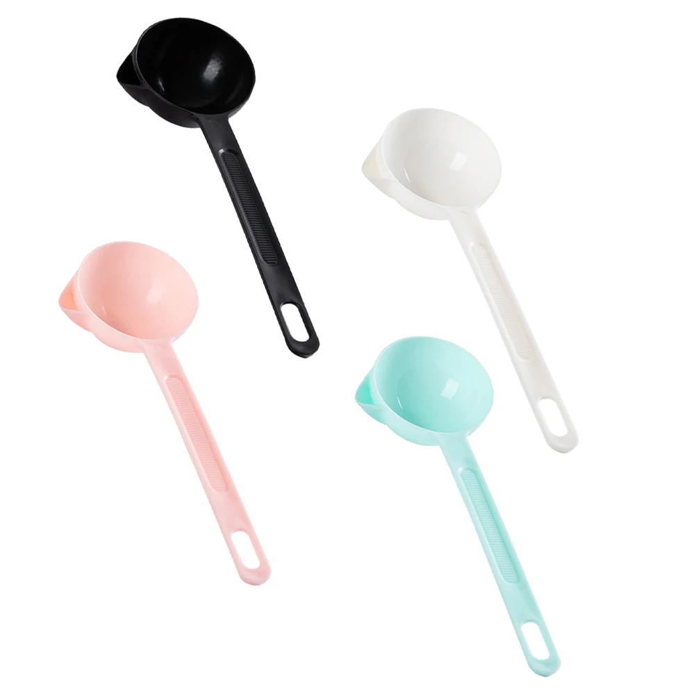 

4Pcs OilFilter Spoon SoupLadle FatSeparator MeshGreaseTrap KitchenCookware LongHandle PPmaterial WaterDrainage OilColander