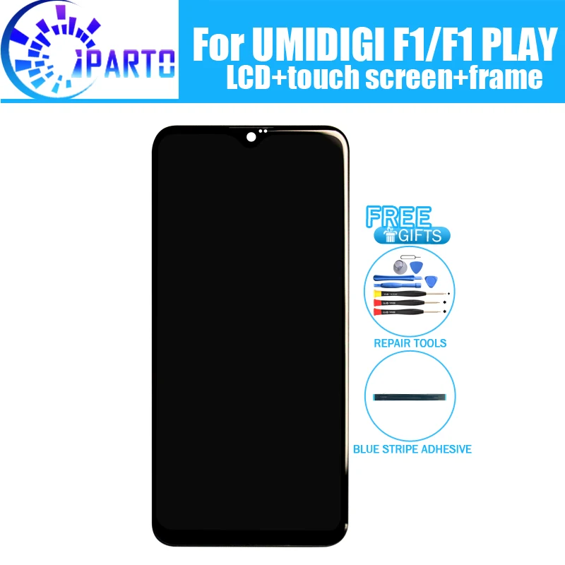 6.3 inch UMIDIGI F1 LCD Display+Touch Screen Digitizer +Frame Assembly 100% Original New LCD+Touch Digitizer for UMIDIGI F1 PLAY