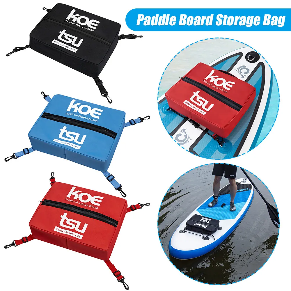

Paddleboard Deck Cooler Bag 600D Oxford Cloth Sealed Zipper Food Storage Bag Adjustable SUP Board Cooler Bag Kayak Accessories