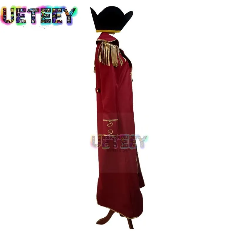 UETEEY COS Gol D. Roger Pirate Hat Cosplay Costume Halloween Set Custom Size view 2