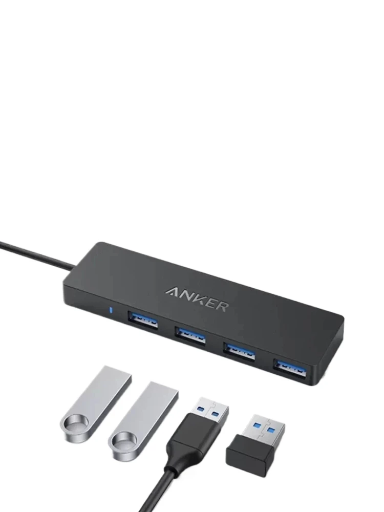 Anker Usb C Hub 4 In 1 Multi Port Adapter 5Gbps High Speed Usb 31 Data Transfer Ultra Slim Portable For Laptop Desktop Pc