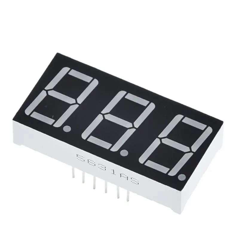 -[A51I Digital]0.56 Inch LED Display 7 Segment 3 Bit Digit Tube Red Common Cathode Digital 0.56 Inch Led 7Segment