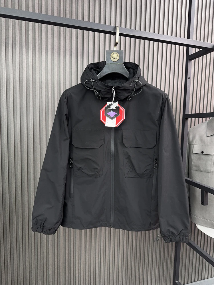 

Men's Casual Outdoor Jaet Spring Autumn Comfortable Breathable Hooded Padded Coat Faionable Urban Sle Long Sve