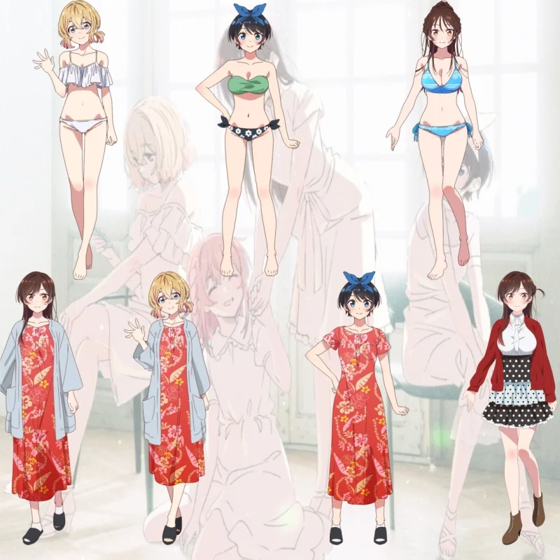 Rent-A-Girlfriend 15CM Chizuru Mizuhara Mami Nanami Acrylic Figure Stand Figure Desktop Ornament Collecting Keychain