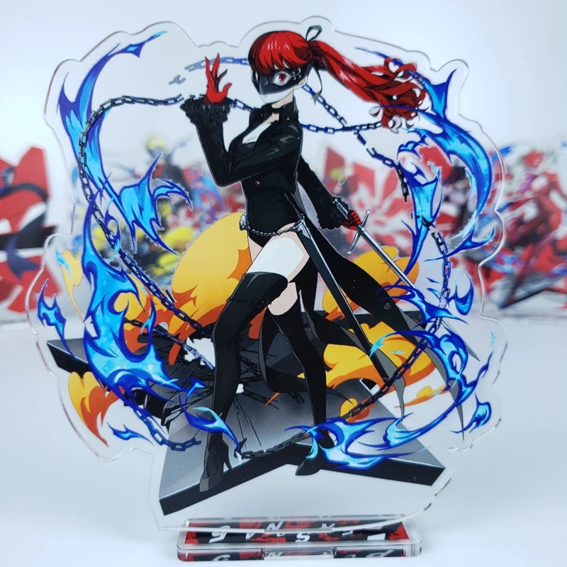 لعبة P5 Amamiya Ren Ryuuji Morgana Takamaki Ann Niijima Makoto Figure Doll Anime Acrylic تقف لعبة كوسبلاي للهدايا