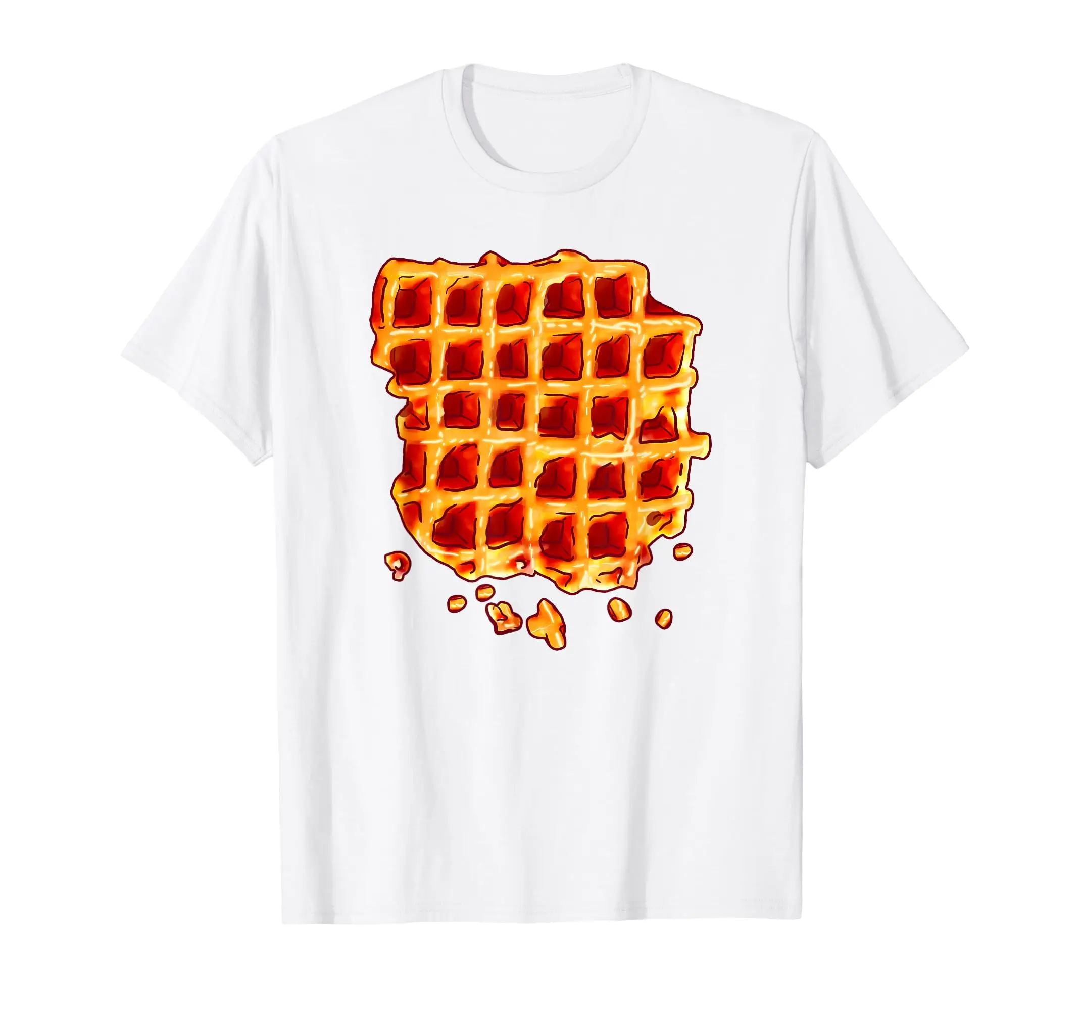100% algodón belga Waffle jarabe desayuno comida Snack amante regalo camiseta hombres mujeres UNISEX camisetas tamaño S-6XL