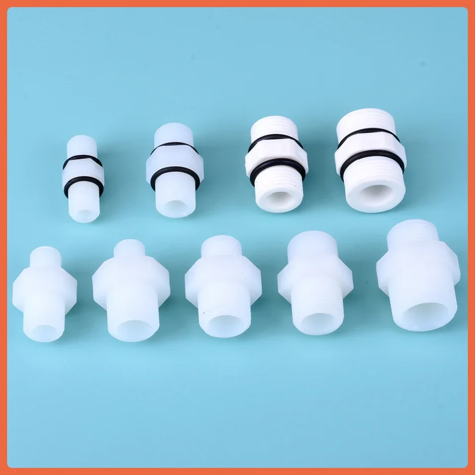 Plastic male-thread quick-connect coupling for RO aquarium systems with hexagonal head 6 mm inner diameter rated at 850 kPa pres